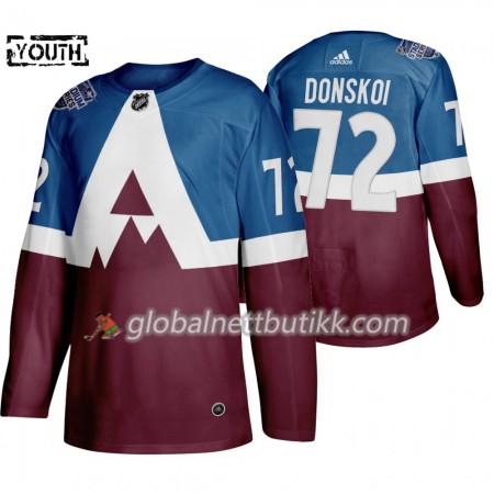 Colorado Avalanche Hockeydrakt Joonas Donskoi 72 Adidas 2020 Stadium Series Authentic - Barn